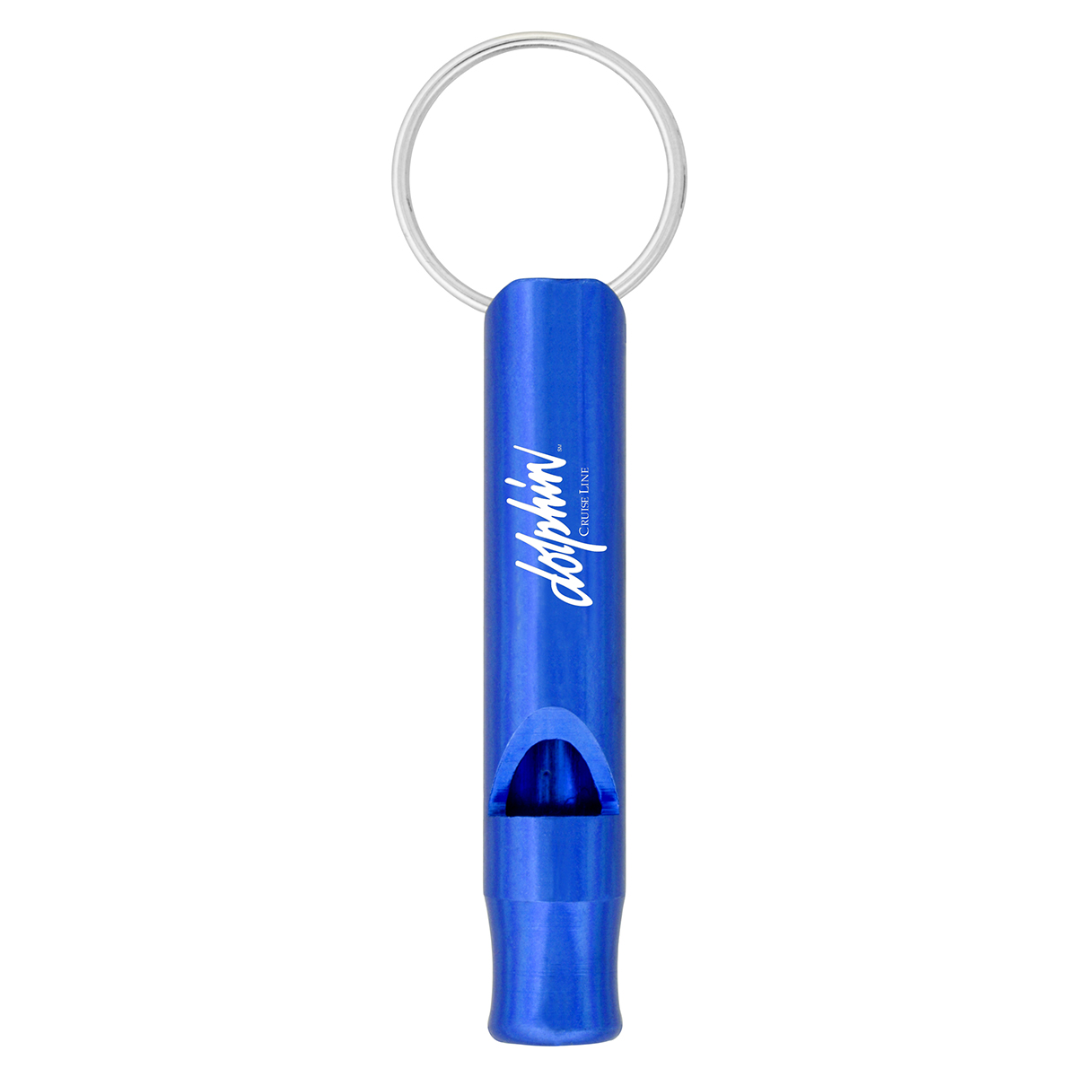 K204Aluminium Metal Whistle Keychain Promo Brands